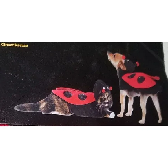 NEW Ladybug Costume 1-Pc Pet Size XS Cat Dog (5-10 lbs) Halloween Vibrant Life - Picture 3 of 9